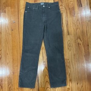 J. Crew Wome's Vintage Slim Straight Corduroy pants size 28 Gray